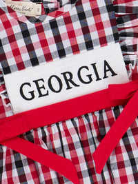 Georgia Smocked Gingham Dress: S(2yrs)