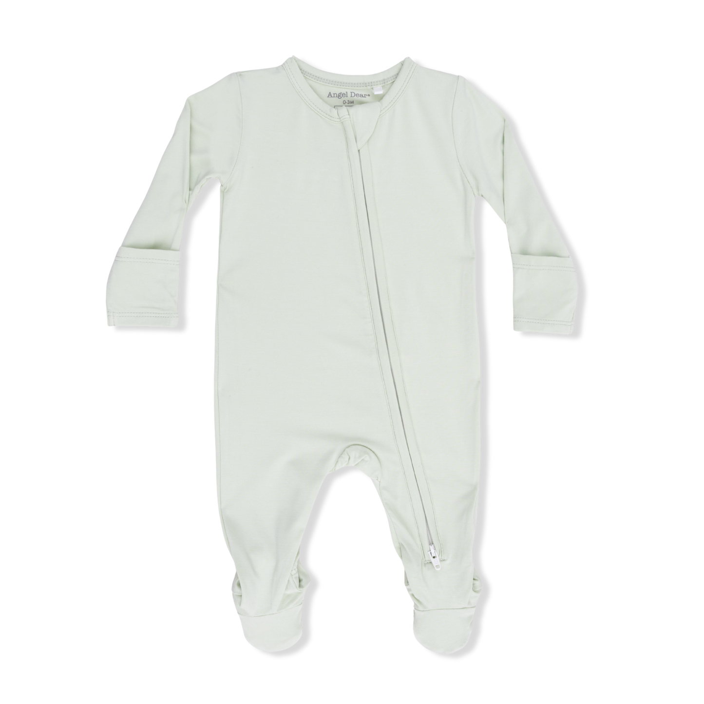 Solid Sage - 2 Way Zipper Footie