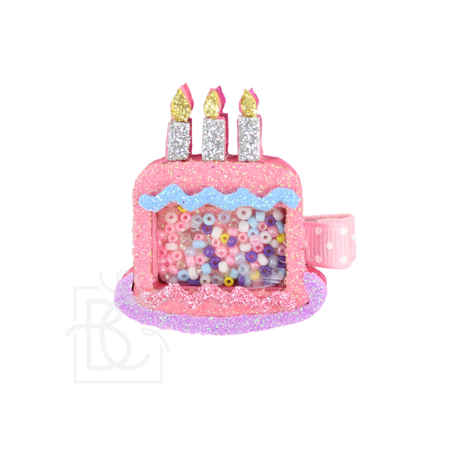 Shaker Handcrafted Hair Clip: CASTLE(HOT PINK)