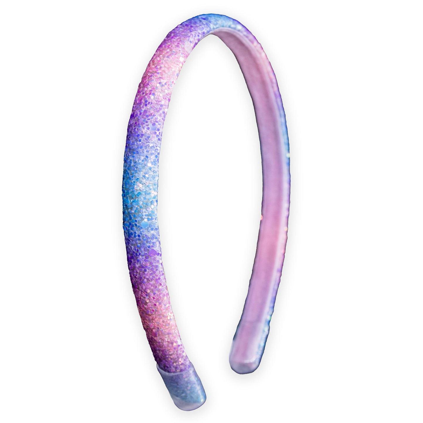 Glitter Headband - Thin Hairbands for Kids: Pink