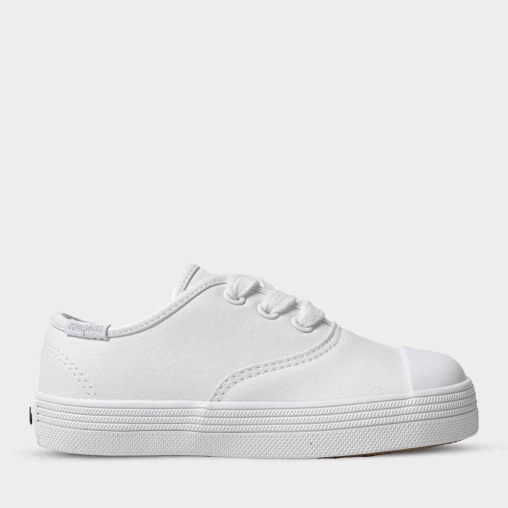 Hadley Girls Lace-Up Shoes: White