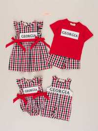 Georgia Smocked Gingham Outfit: L(4yrs)