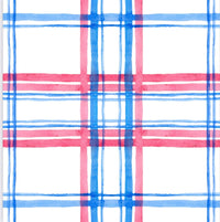 Blue/Red Plaid Snap Bubble: 18-24M