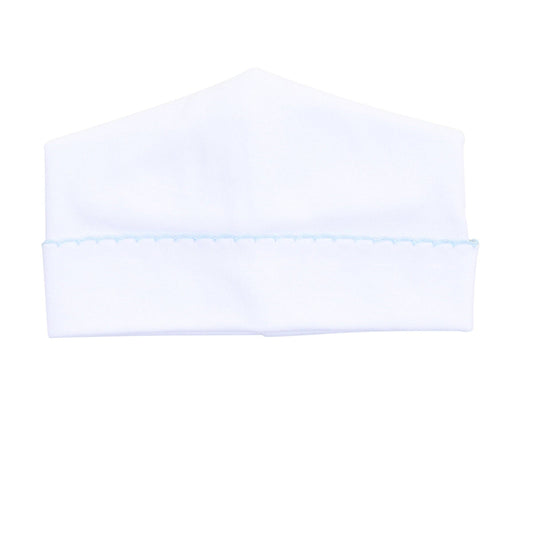 Solid Essentials White Blue Hat