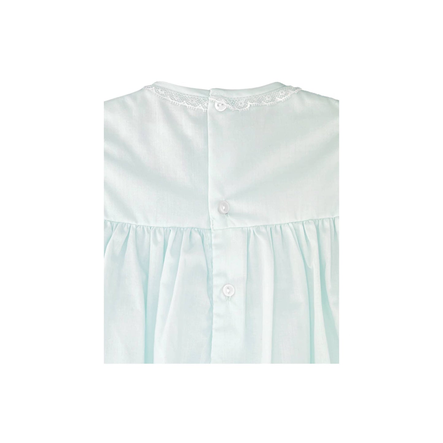 Smocked Dress with French Lace