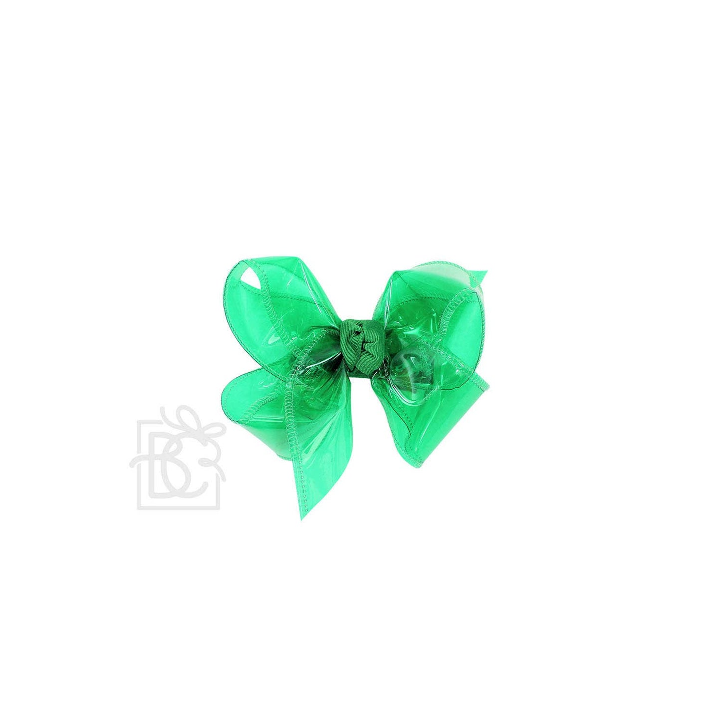 WATERPROOF BOWS ON ALLIGATOR CLIP: 5.5" Huge - 2.5" Ribbon on Alligator Clip / AQUA