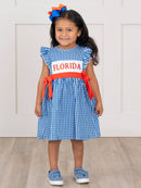Florida Smocked Gingham Dress: XL(5yrs)