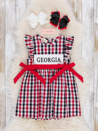 Georgia Smocked Gingham Dress: S(2yrs)
