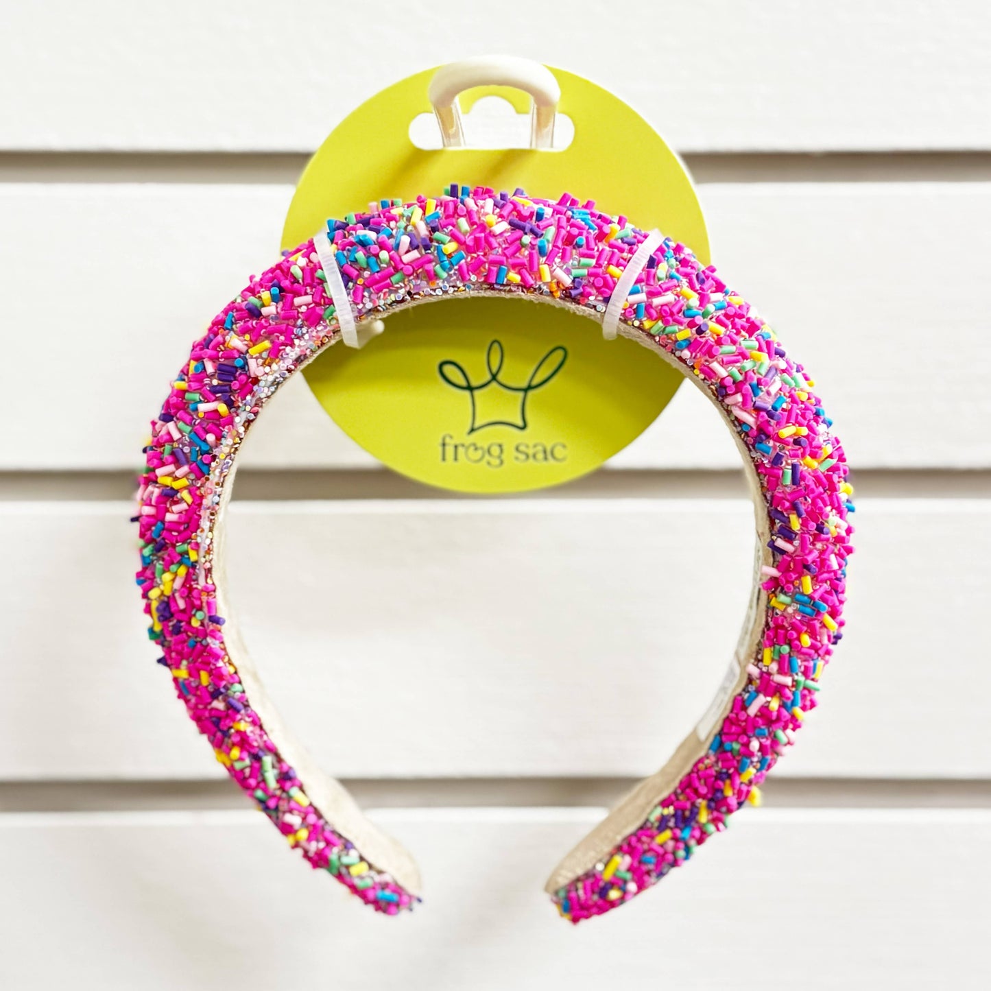 Padded Sprinkles Headband - Confetti Hair Band: Light Blue