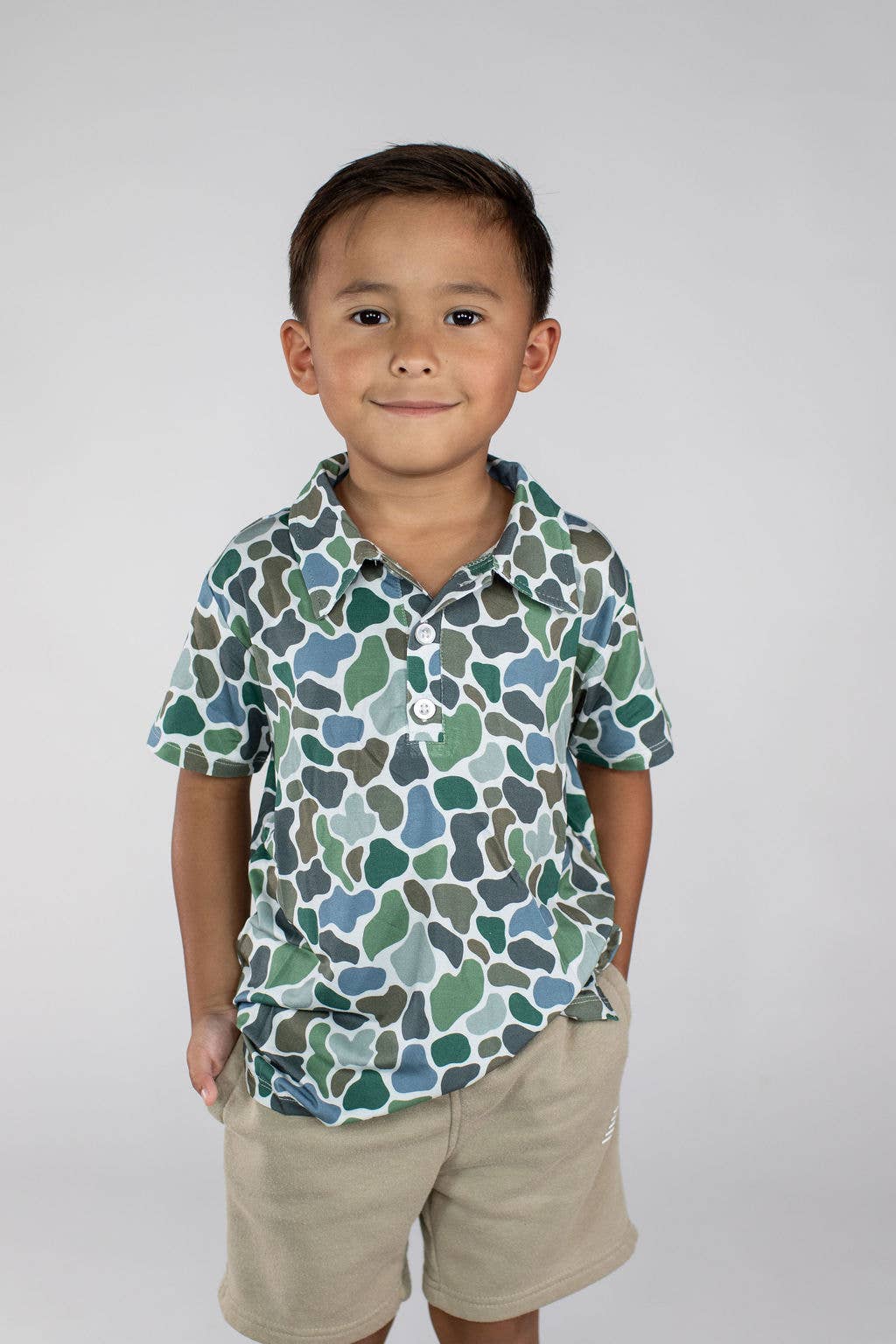 Pebble Camo SS Polo Shirt