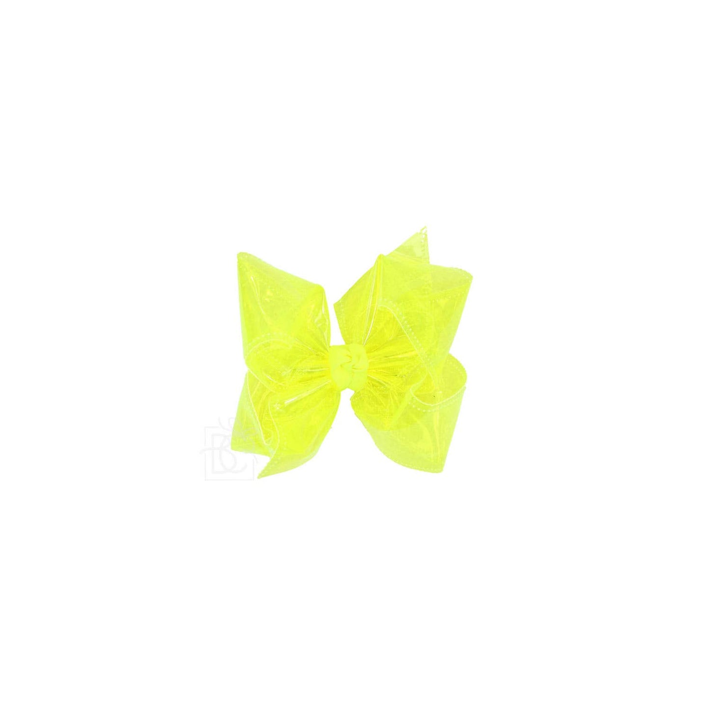 WATERPROOF BOWS ON ALLIGATOR CLIP: 4" Med/Lg - 1.5" Ribbon on Alligator Clip / AQUA