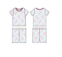 Pink Pelican Two Piece Pajama Short Set: 2/3