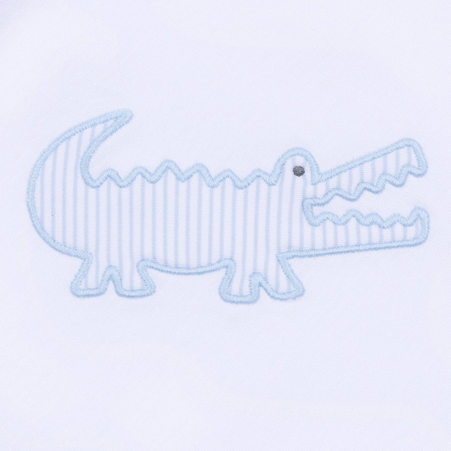 Gator Applique Short Pajamas - Light Blue