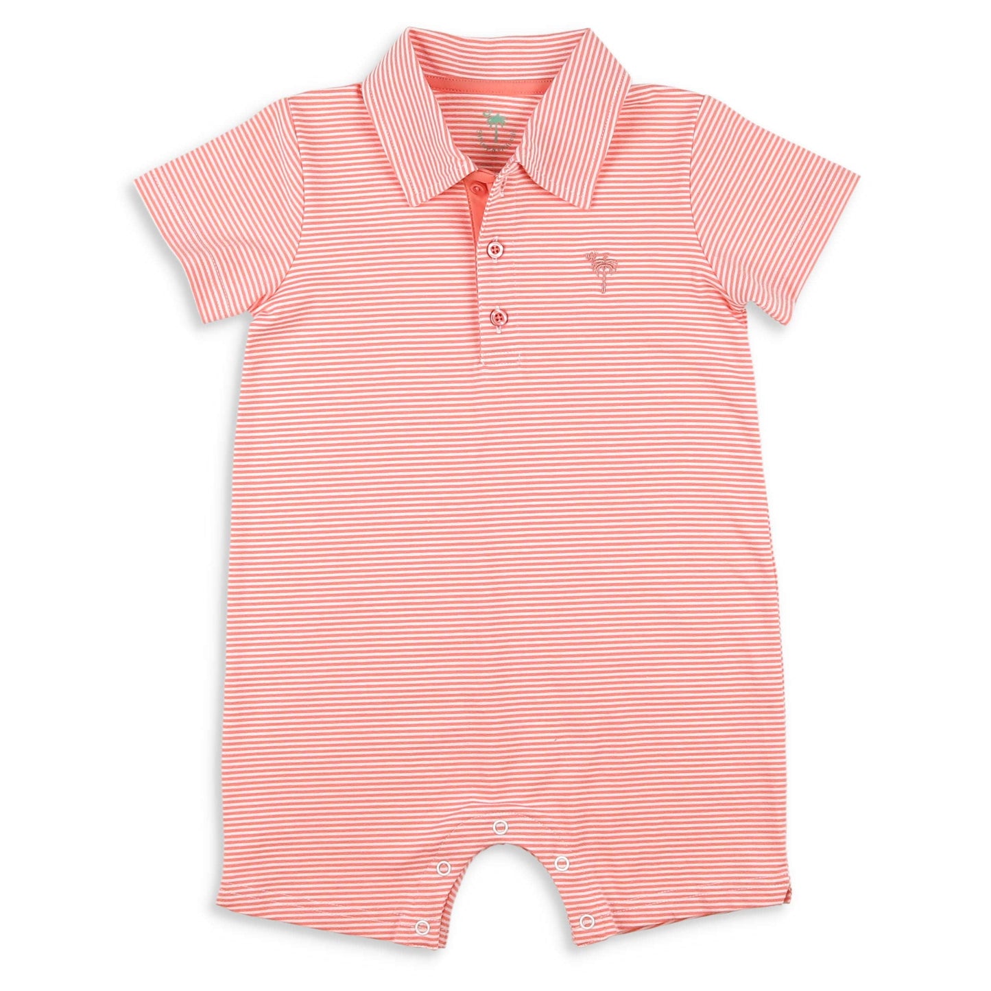 Salmon Stripe Polo