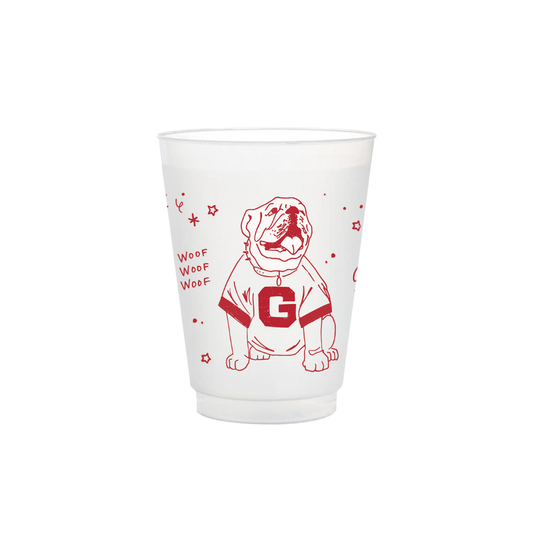 Georgia Frosted Flex Party Cup (8-Pack) Whimsy Dawg