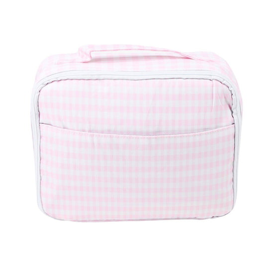 The Macki Pink Gingham Lunch Tote