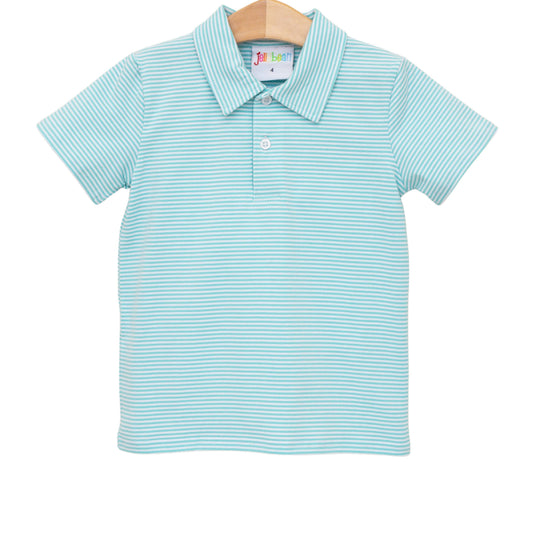Michael Polo- Dark Mint Stripe