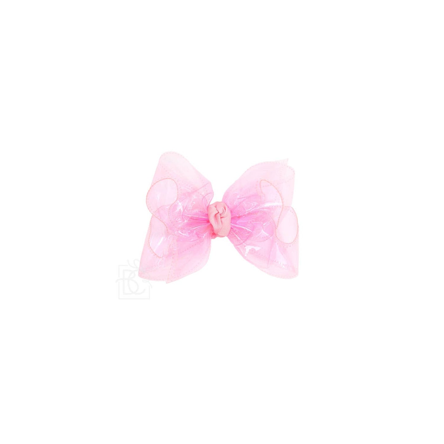 WATERPROOF BOWS ON ALLIGATOR CLIP: 5.5" Huge - 2.5" Ribbon on Alligator Clip / LIGHT ORCHID