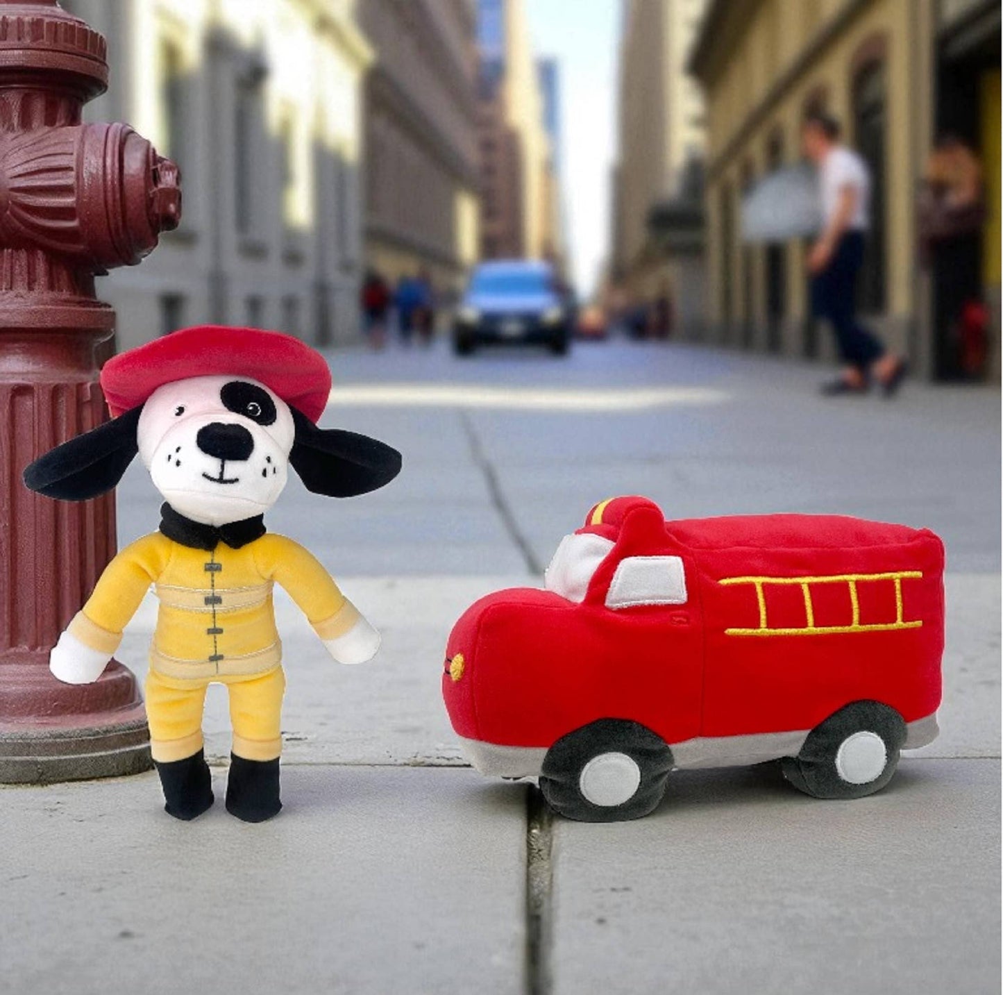 Rojo the Firetruck Plush Toy: 10"
