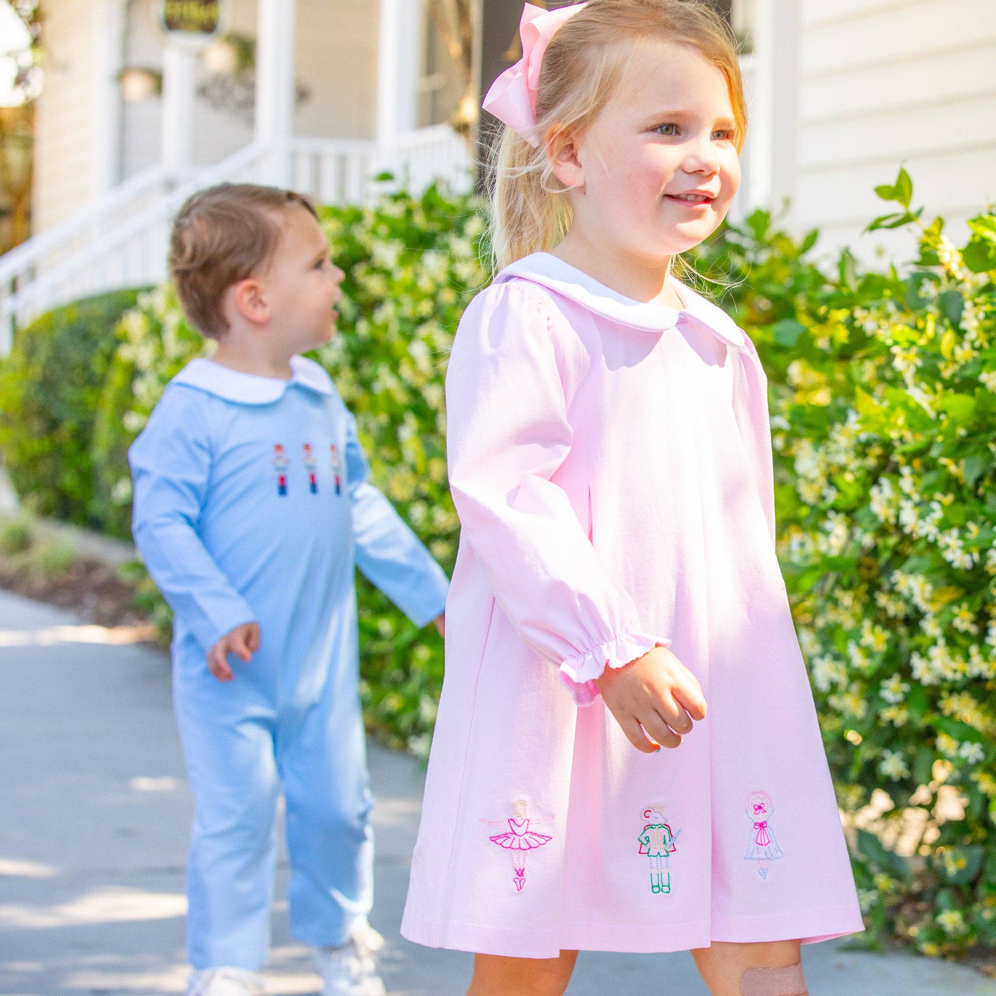 Girls Collar Dress - Nutcracker: 4T