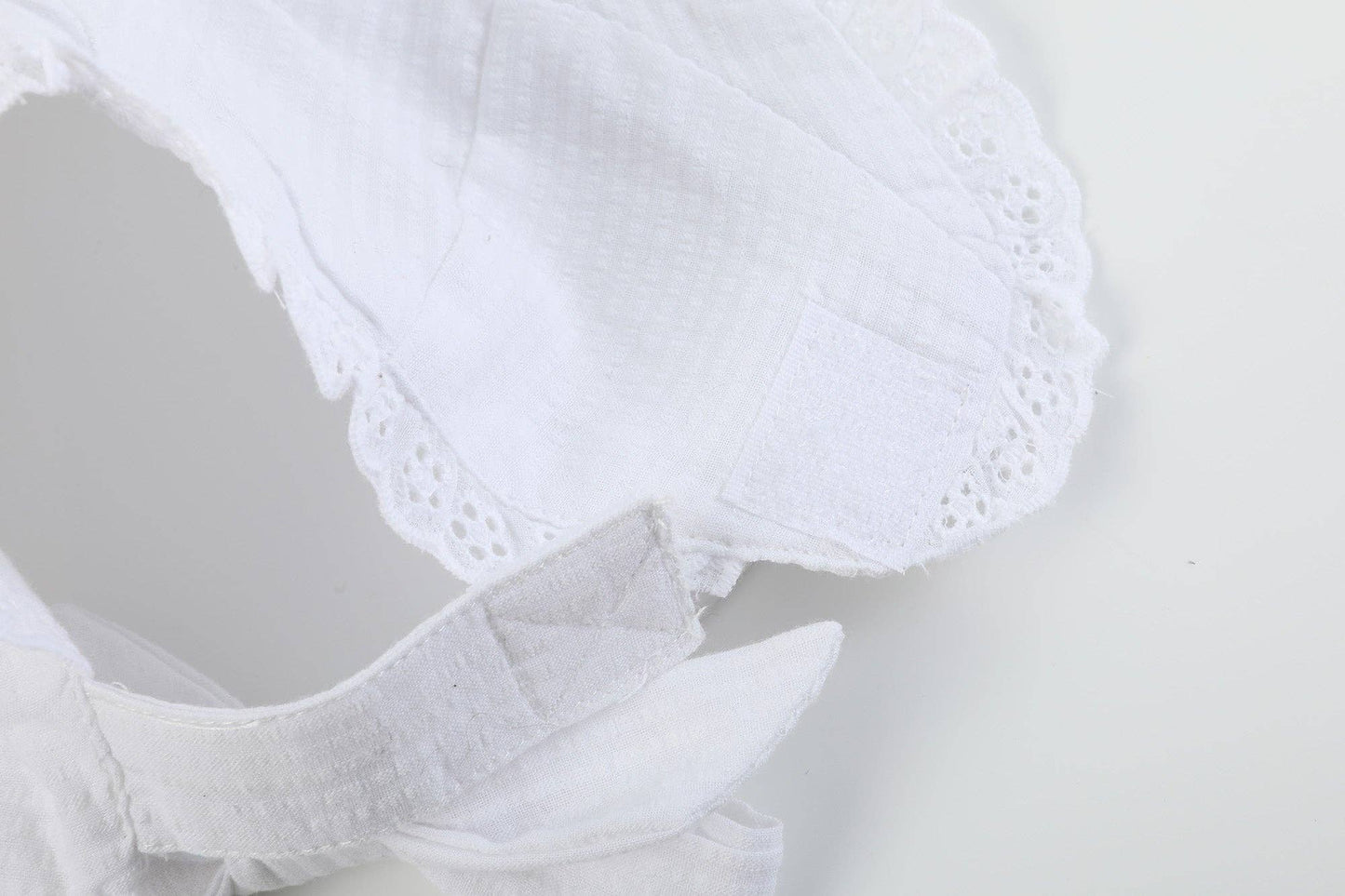White Summer Baby Bonnet Sunhat: One Size