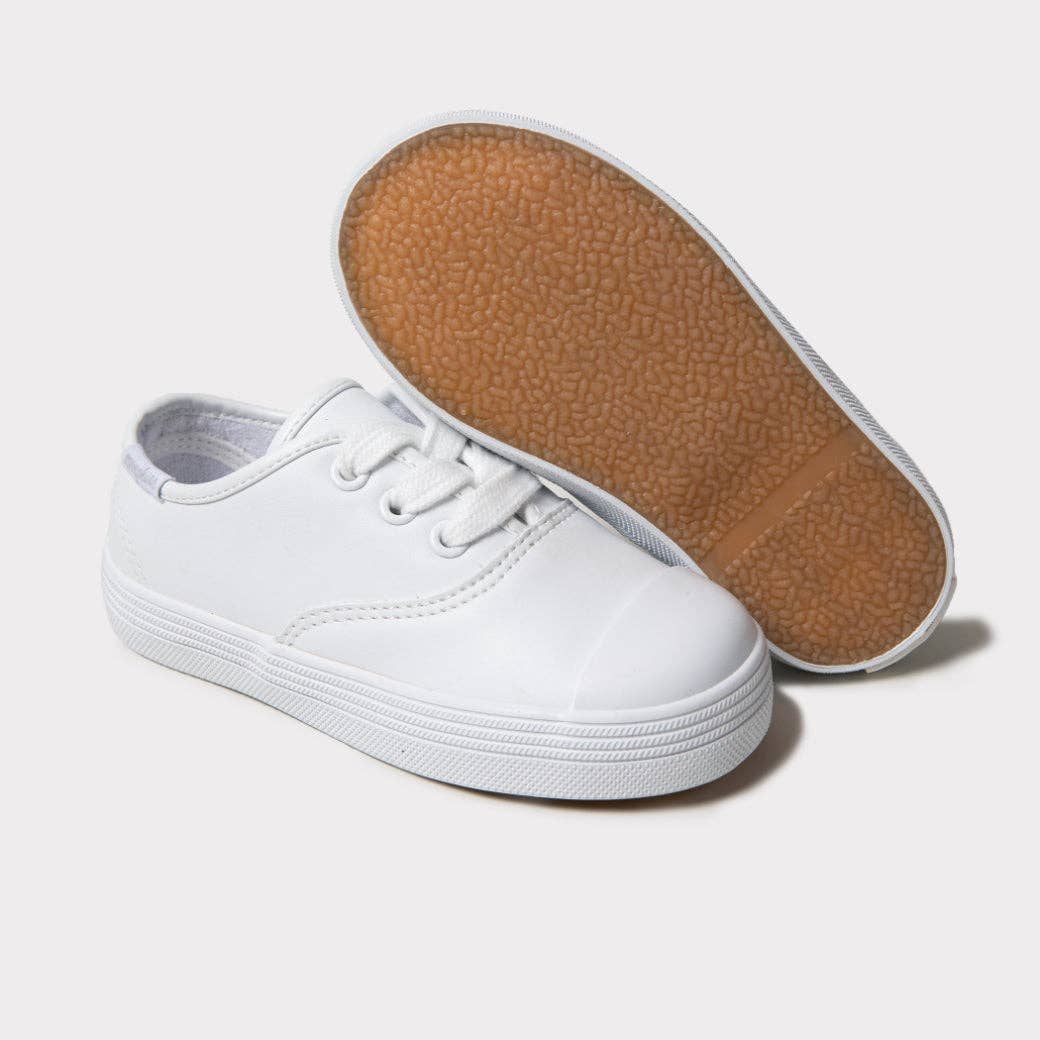 Hadley Girls Lace-Up Shoes: White