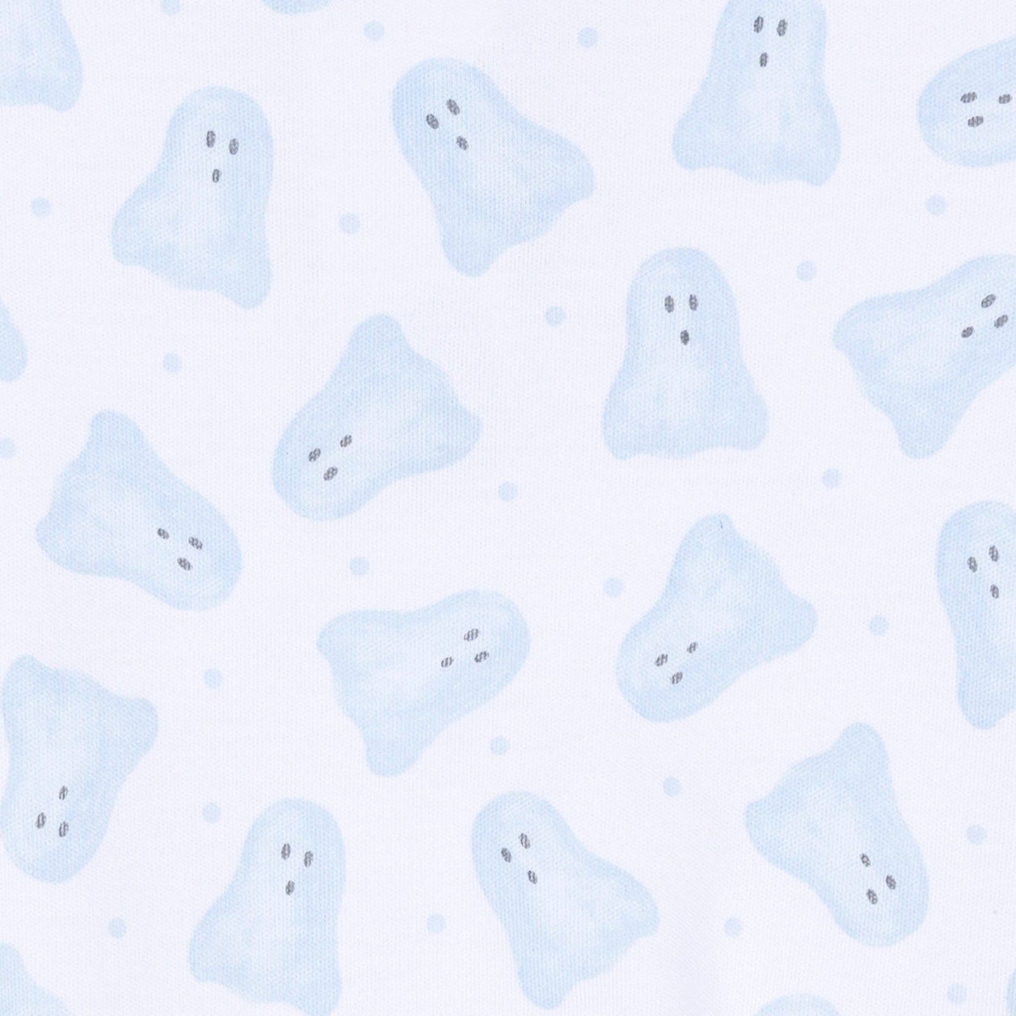 Baby Boo Print Short Sleeve Bubble - Light Blue