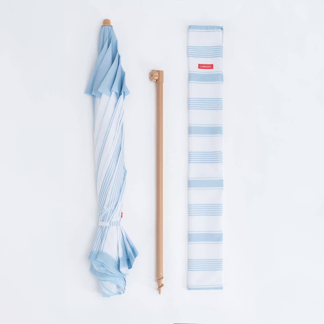 Premium blue beach umbrella
