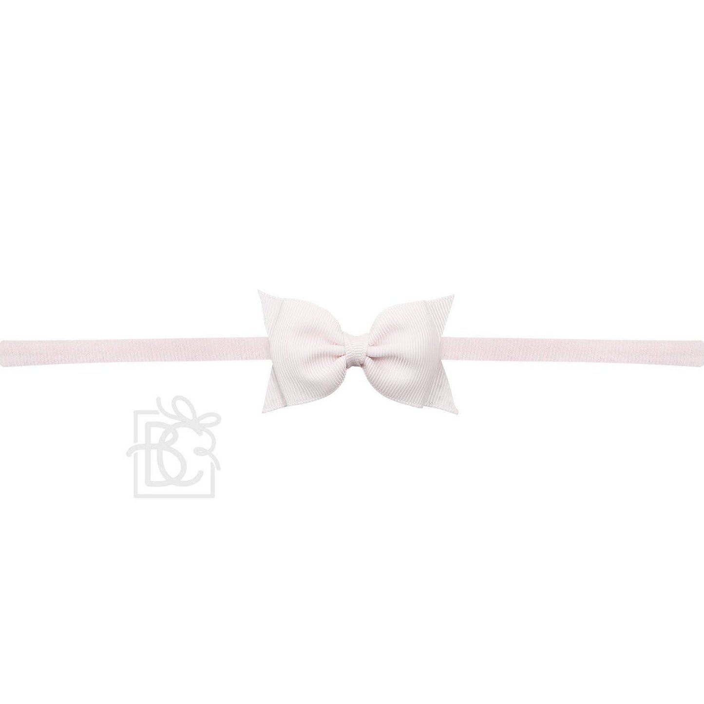 1/4" PANTYHOSE HEADBAND W/ 2.5" FLAT SOPHIA BOW: RED