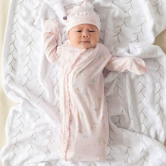 Serene Safari Pink Gown and Hat