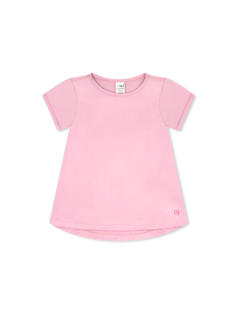 SET Bridget Basic Light Pink Tee 9/10Y